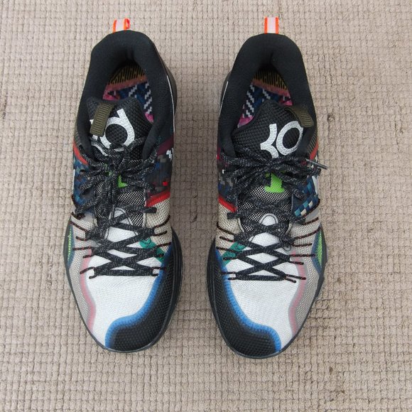 nike zoom kevin durant KD8 VIII SE what the multicolor basketball shoes size 11 main image 8
